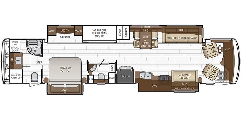 2023 Newmar Dutch Star 4326 Floor Plan