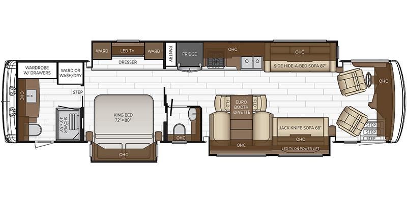 2023 Newmar Dutch Star 4071 Floor Plan