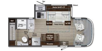 2025 Winnebago Navion 24T Floor Plan