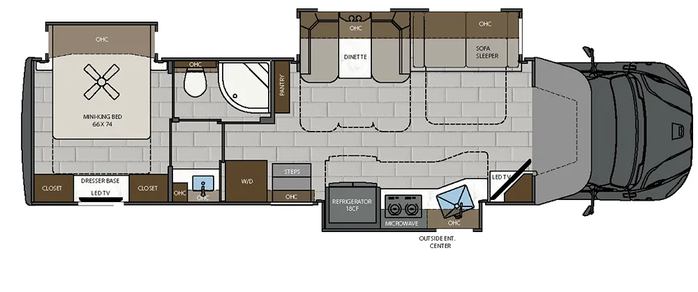 2025 Renegade Verona LE 38LDG Floor Plan
