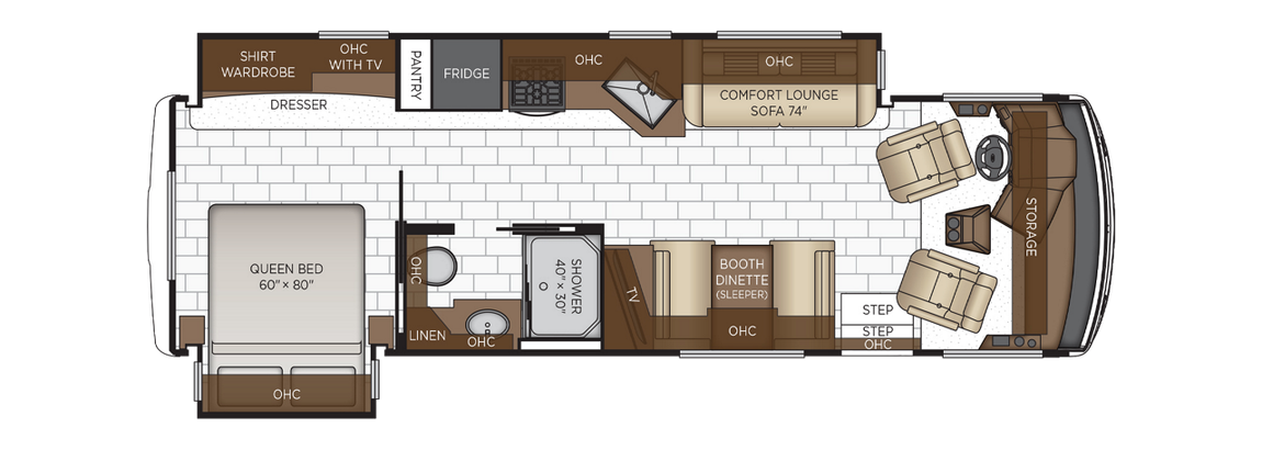 2026 Newmar Bay Star Sport 3014 Floor Plan