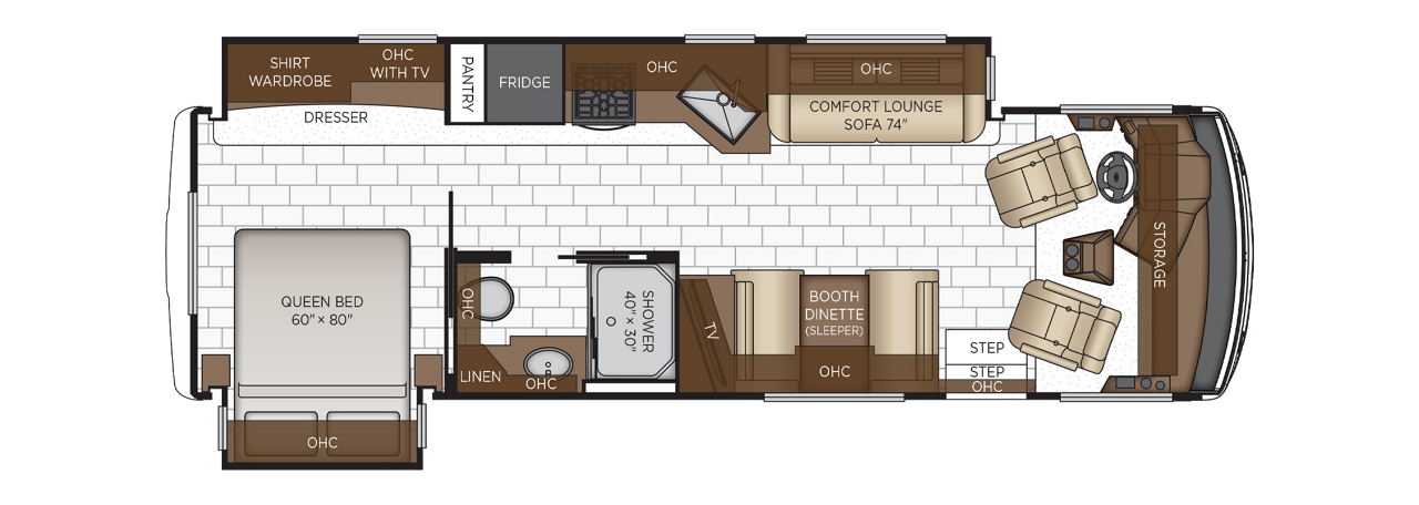 2026 Newmar Bay Star Sport 3014 Floor Plan