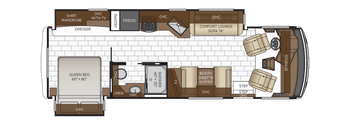 2026 Newmar Bay Star Sport 3014 Floor Plan