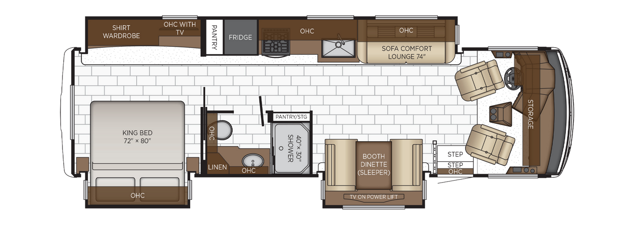 2026 Newmar Bay Star Sport 3225 Floor Plan