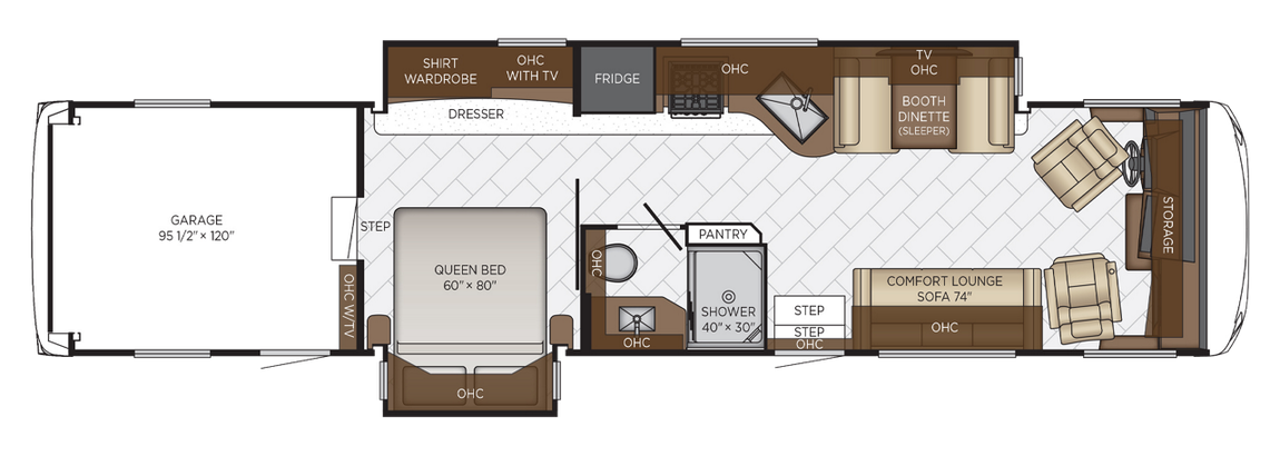 2026 Newmar Canyon Star 3947 Floor Plan