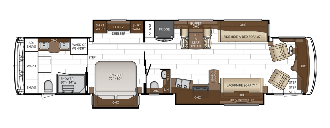 2025 Newmar Dutch Star 4369 Floor Plan