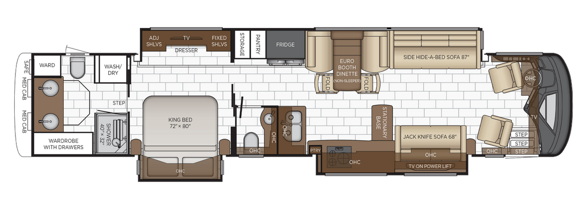 2026 Newmar Essex 4569 Floor Plan