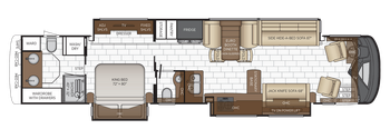 2026 Newmar Essex 4569 Floor Plan