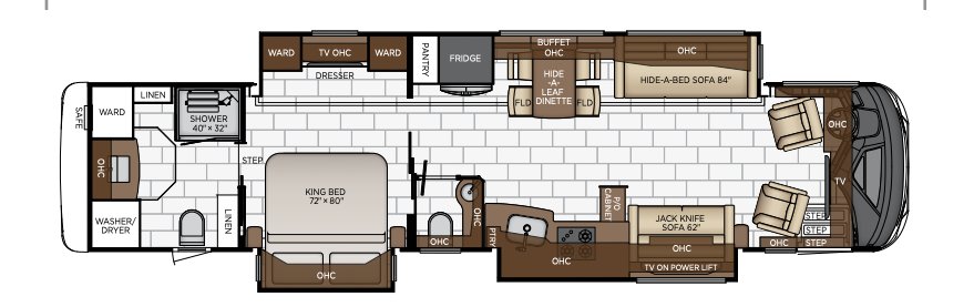 2023 Newmar Mountain Aire 4118 Floor Plan