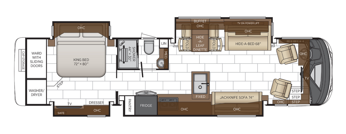 2025 Newmar Mountain Aire 3823 Floor Plan