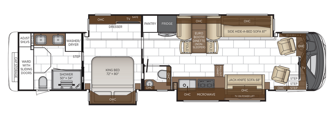 2026 Newmar Mountain Aire 4551 Floor Plan