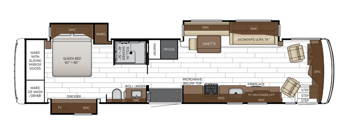 2025 Newmar Northern Star 4011 Floor Plan