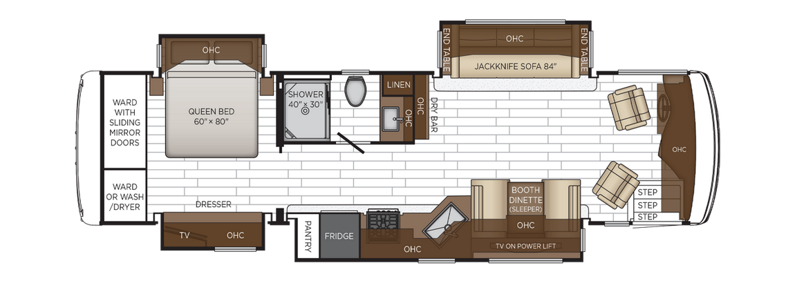 2026 Newmar Northern Star 3418 Floor Plan