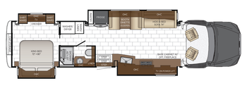 2026 Newmar Supreme Aire 4129 Floor Plan