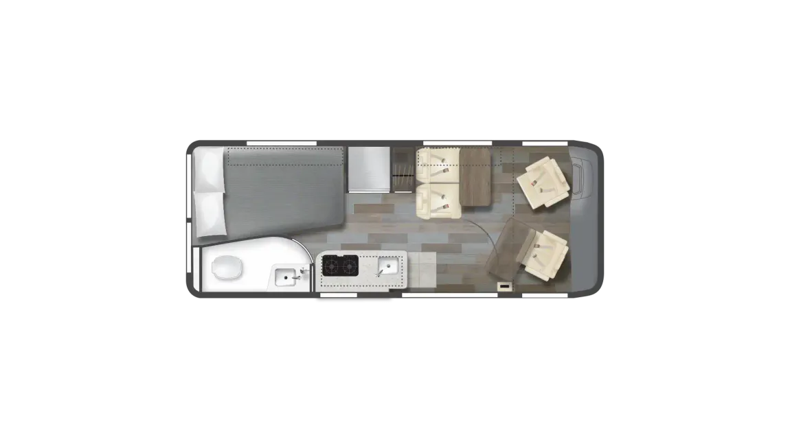 2023 Winnebago Travato 59G Floor Plan