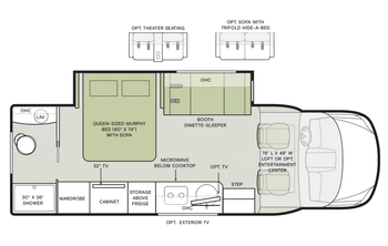 2026 Tiffin Wayfarer 25XRW Floor Plan