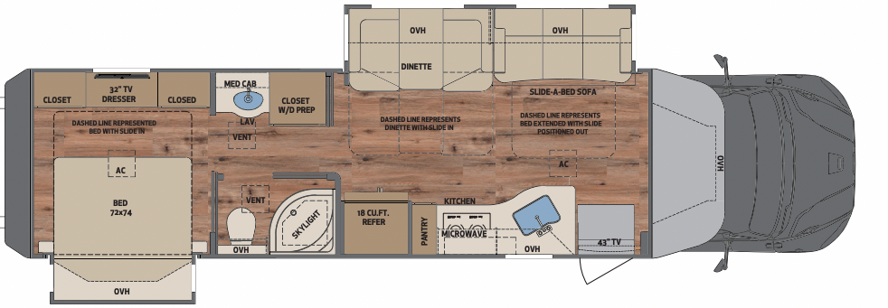 2023 Renegade Verona 36VSB Floor Plan