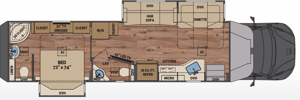 2023 Renegade Verona 40VRB Floor Plan