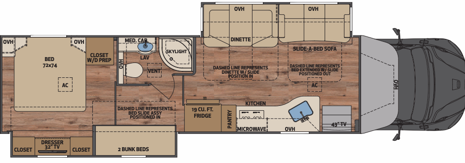 2023 Renegade Verona 40VBH Floor Plan