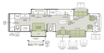 2026 Tiffin Zephyr 45FZ Floor Plan