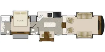 2019 DRV Mobile Suites 44 Nashville Floor Plan