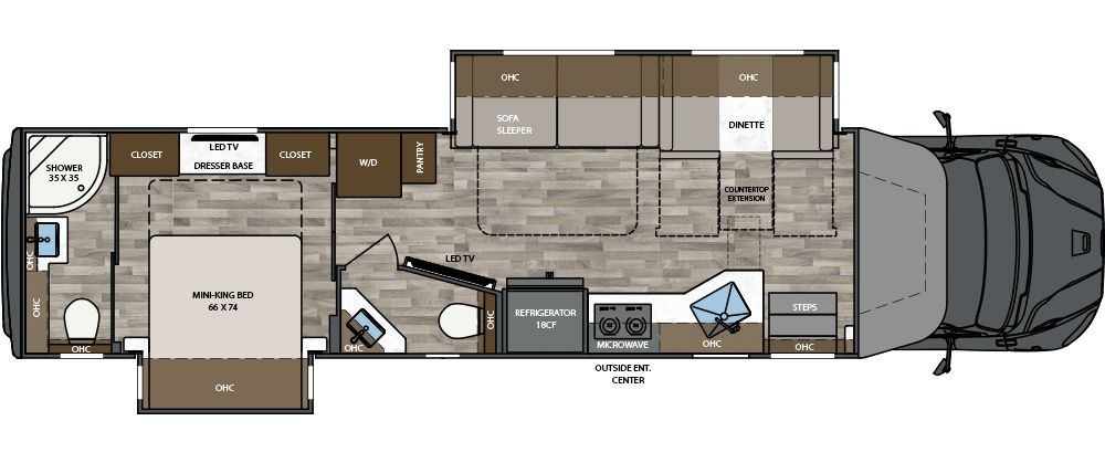 2026 Renegade Verona 40VRB Floor Plan