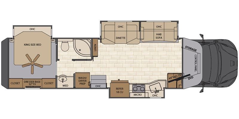 2020 Renegade Verona LE 38LDG Floor Plan