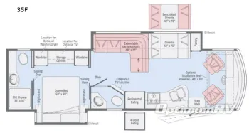 2019 Winnebago Sunstar LX 35F Floor Plan