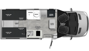 2026 Pleasure-way Plateau XLTW Floor Plan