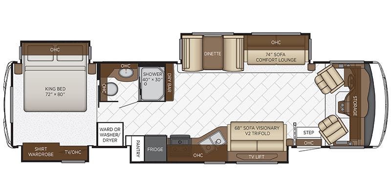 2021 Newmar Bay Star 3626 Floor Plan
