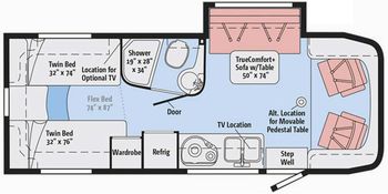 2017 Itasca Navion 24V Floor Plan