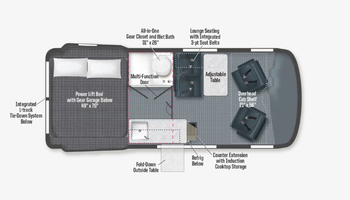 2026 Winnebago Revel 44E Floor Plan