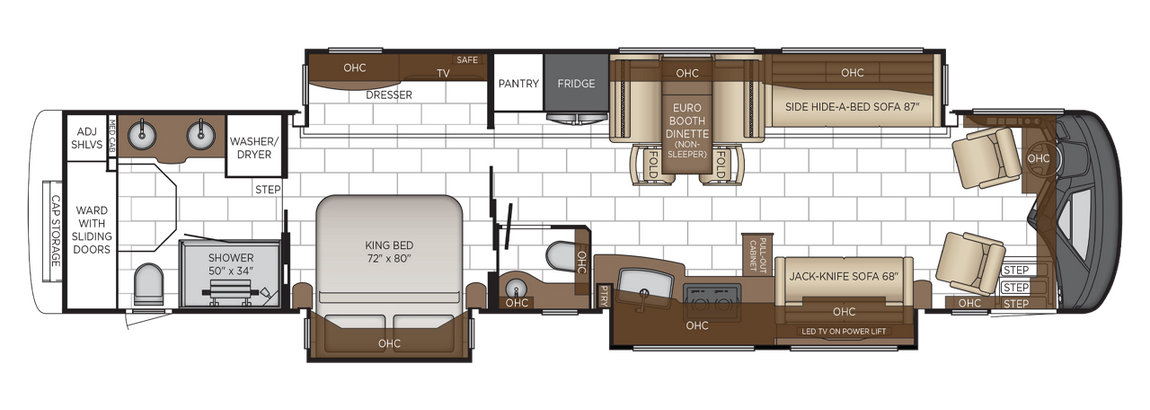 2026 Newmar London Aire 4551 Floor Plan