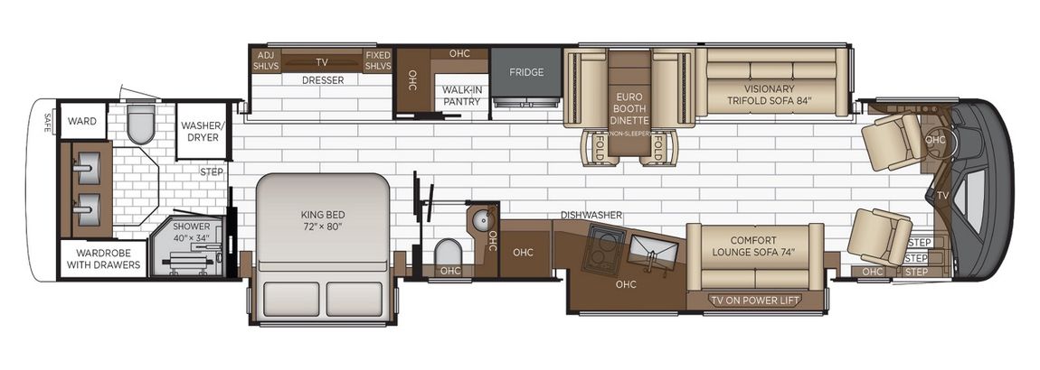 2026 Newmar King Aire 4596 Floor Plan