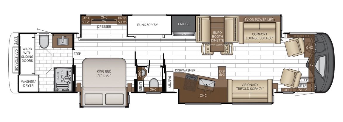 2026 Newmar King Aire 4540 Floor Plan