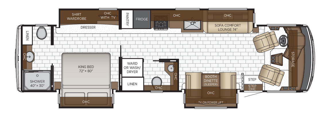 2026 Newmar Bay Star 3629 Floor Plan