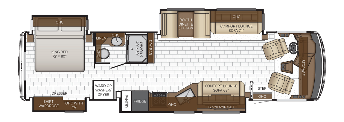 2026 Newmar Bay Star 3626 Floor Plan