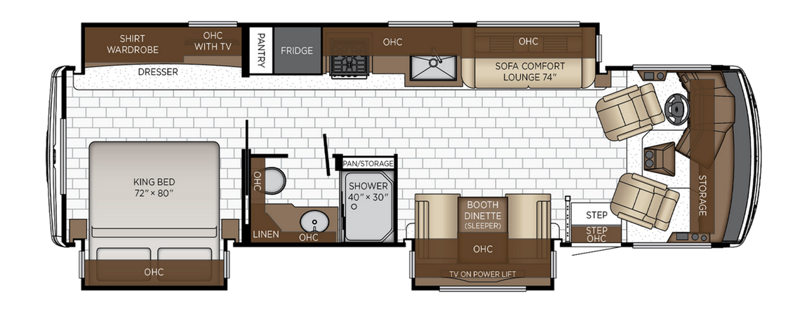2025 Newmar Bay Star 3225 Floor Plan
