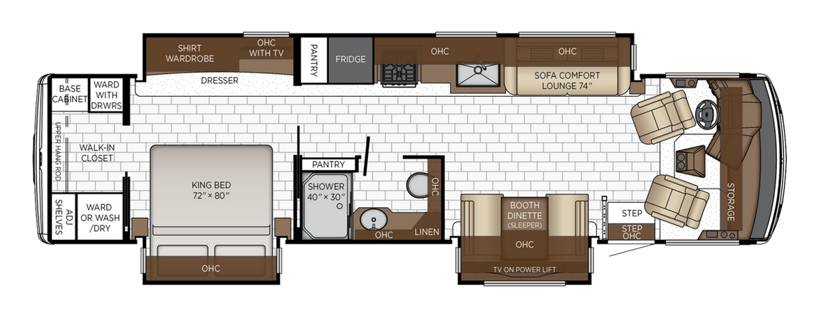 2025 Newmar Bay Star 3618 Floor Plan