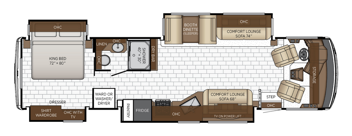 2025 Newmar Bay Star 3626 Floor Plan