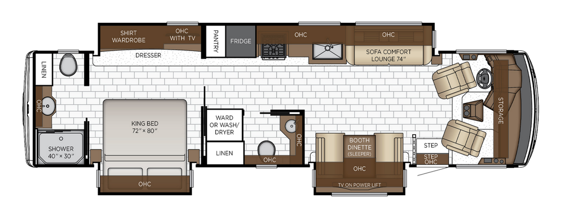 2025 Newmar Bay Star 3629 Floor Plan