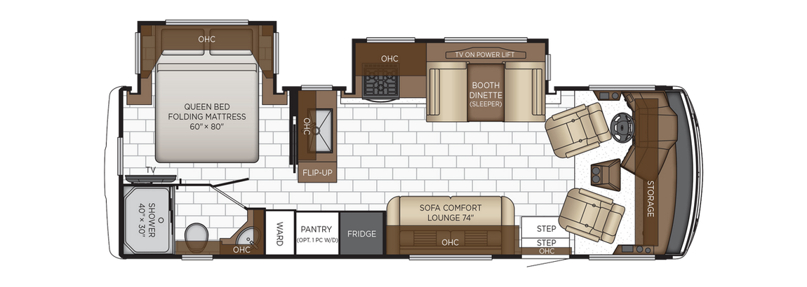 2026 Newmar Bay Star Sport 2813 Floor Plan