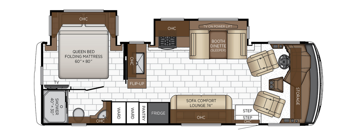 2025 Newmar Bay Star Sport 2813 Floor Plan