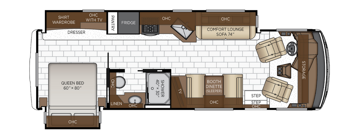 2025 Newmar Bay Star Sport 3014 Floor Plan