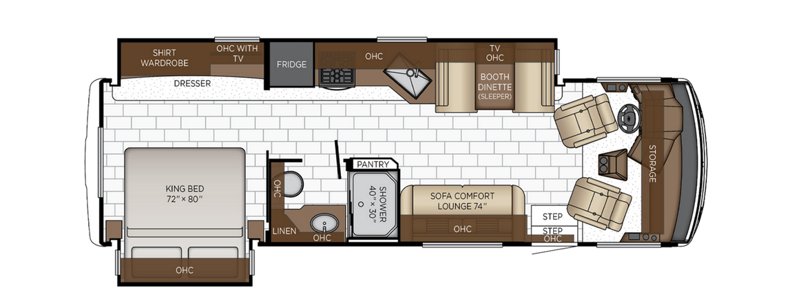 2025 Newmar Bay Star Sport 3016 Floor Plan
