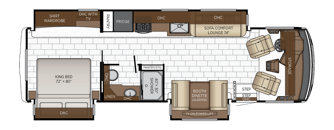 2025 Newmar Bay Star Sport 3225 Floor Plan