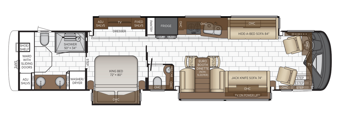 2026 Newmar Essex 4521 Floor Plan