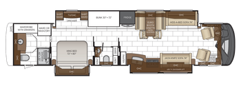 2026 Newmar London Aire 4540 Floor Plan