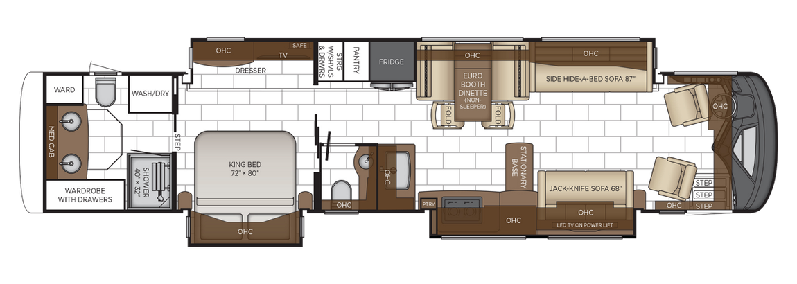 2026 Newmar London Aire 4569 Floor Plan