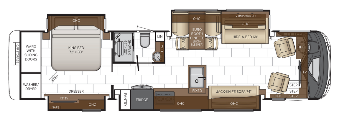 2026 Newmar Mountain Aire 3823 Floor Plan